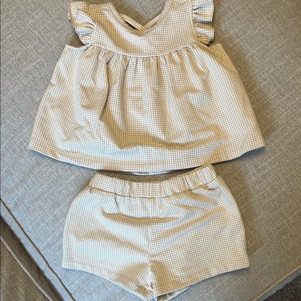 Checkered Baby Outfit